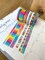Rainbow Stripes Tie Dye Watercolor Colors Washi Tape Set (#W015)